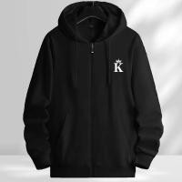 ราคา เสื้อฮู้ด มีซิป ทรงโอเวอร์ไซส์ การพิมพ์ตัวอักษร แขนยาว เกาหลี ที่เหมาะกับชายและหญิง (57657745333)