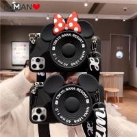 ราคา เคสโทรศัพท์มือถือแบบนิ่ม ลายมิกกี้ มินนี่เมาส์ 3D พร้อมกระเป๋าสตางค์ สําหรับ iPhone 14 Pro Max 14 Plus 13 12 11 Pro Max 13 12 Mini XR XS Max X 8 7 6 6s Plus 5 5s SE 2020 2016 เชือกเส้นเล็ก (1973781329