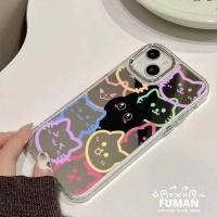 ราคา สไตล์เกาหลีแมวน่ารักกระจกสําหรับ Huawei Pura 70 Pro Plus Ultra P60 P50 P40 P30 Pro Mate 60 50 40 30 Pro Plus 50E 40E 30E Pro เคสโทรศัพท์ชุบอ่อนคู่ปกหลัง (28710592406)