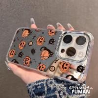 ราคา น่ารักฮาโลวีนฟักทองแมวเคสโทรศัพท์สําหรับVivo IQOO Z10 Z9 Turbo Z9X Z9s Pro U5E U5X U5 U3 U3X Z5X Z3 Z1 5G 4Gชุบกระจกปลอกการ์ตูนAnti fall (56351050096)