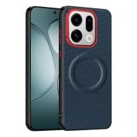 ราคา สําหรับ OPPO ค้นหา X9 X9 Pro กรณี ELVEV ป้องกันลายนิ้วมือสาน PU หนัง Hard PC ดูดฝาครอบโทรศัพท์ (44125914348)