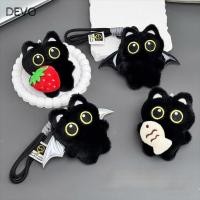 ราคา พวงกุญแจตุ๊กตาผ้ากํามะหยี่แมวสีดํา ดู ปีกตุ๊กตาสตรอเบอร์รี่กระเป๋าจี้ น่ารักเอี๊ยมปลากุญแจรถแหวนของขวัญ (48557382125)