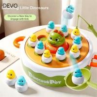 ราคา เกมตกปลาไดโนเสาร์ DEVO ล้อหมุนอเนกประสงค์จับเกมป๊อปอัพ Pop Up ไดโนเสาร์ Bouncing เพลงไดโนเสาร์คุณสมบัติการออกแบบแบบโต้ตอบเกมหมากรุก Tic Tac Toe (52907366875)