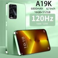 ราคา โทรศัพท์มือถือ A19K 5G สมาร์ทโฟน 6 7นิ้ว รองรับ2ซิม Smartphone โทรศัพท์สมา RAM16GB ROM512GB (50258405617)