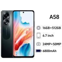 ราคา โทรศัพท์มือถือ A58 รองรับ 2 ซิมการ์ด แรม16GB รอม512GB หน่วยความจําขนาดใหญ่ 6 7 นิ้ว รองรับแอพธนาคาร โทรศัพท์ถูกๆ (57058340251)