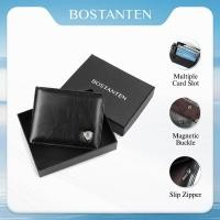 ราคา BOSTANTEN Onyx กระเป๋าสตางค์ผู้ชาย หนัง PU ช่องใส่บัตรหลายช่อง ดีไซน์สุภาพ Wallet ผู้ชาย (48307325550)