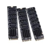 ราคา Jmt การ์ดอะแดปเตอร์ขยาย M 2 เป็น SATA 3 0 M2 M KEY PCI E 5 6 พอร์ต SATA3 0 6Gbps สําหรับ NVME NGFF เป็น SATA SSD (22488297925)