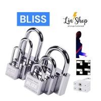 ราคา BLISS แม่กุญแจ ล็อคประตู ระบบลูกปึน คอสั้น คอยาว 30 40 50 60mm (41753304729)