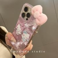 ราคา Huiwanju tinfoil รูปแบบแมวเทวดาคู่สําหรับ iPhone16promax เคสโทรศัพท์ 15 เคสป้องกัน 1413 (24688420919)