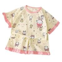 ราคา ชุดนอนลายลูกไม้สำหรับเด็กผู้หญิง ผ้าฝ้ายแท้ สไตล์ใหม่ (44379573630)