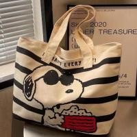 ราคา พร้อมส่ง กระเป๋าสะพายไหล่ ผ้าแคนวาส ลายการ์ตูน Snoopy น่ารัก สไตล์ใหม่ สําหรับนักเรียน 2023 (23851232718)