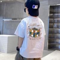 ราคา พร้อมส่ง เสื้อยืดแขนสั้น พิมพ์ลายการ์ตูน ทรงหลวม สีพื้น สําหรับเด็กผู้ชาย ไซซ์กลาง และขนาดใหญ่ (23678101562)