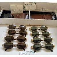 ราคา แว่นกันแดด CELINE Triomphe Metal 01 รุ่น CL40235U สี Gold ของแท้ 100 พร้อมอุปกรณ์ (57204412075)