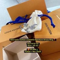 ราคา New Louis Vuitton Louisette Signature Strass Ring Size M 52 54 Size L 55 57 (57203700686)