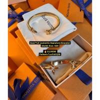 ราคา New LV Louisette Signature Bracelet Gold Size S M (51606273793)