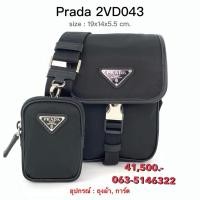 ราคา Prada ReNylon SAFFIANO Mini Shoulder Bag 2VD043 F0002 สี BLACK ของแท้ 100 (54851479324)
