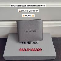 ราคา New New Balenciaga 8 Card Wallet Dark Grey (41407336249)