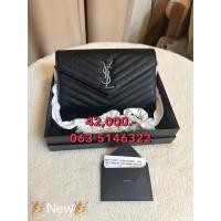 ราคา กระเป๋าสะพาย New YSL woc 9 สวยๆ สีดำ อะไหล่เงิน คลาสสิคมาก (29621812678)