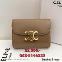 ราคา New CELINE SMALL FLAP WALLET TRIOMPHE IN TRIOMPHE CANVas เช็คสต๊อคก่อนกดสั่ง (27986871109)