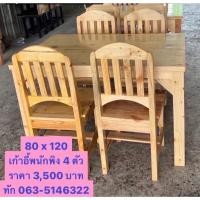 ราคา สินค้าขายดีประจำสัปดาห์ ชุดโต๊ะกินข้าว สไตล์ลอฟท์ เก้าอี้พนักพิง 4 ตัว (16861654857)