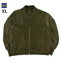 ราคา เสื้อแจ็คเก็ตบอมเบอร์ GUผญ สีเขียวขี้ม้า มือสองของแท้ (49808371380)