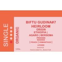 ราคา Passionate Coffee Single origin ETHIOPIA GUDINA 7 Organic เมล็ดกาแฟคั่ว LIGHT ROAST 100g (28041515433)