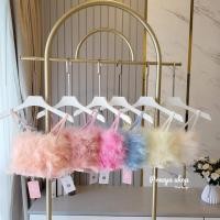 ราคา preeya shop สายเดี่ยวขนนก ฟูฟ่อง น่ารักเต็มสิบไม่หักเลยค่า (17774002961)