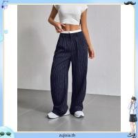 ราคา CODY PANTS รหัส A12 กางเกงลายริ้วทรงกระบอกกลางเอวสูง ผ้าเกาหลีเนื้อทิ้งตัว นิ่ม ใส่สบาย แต่งกระเป๋าด้านหลัง (53758463350)