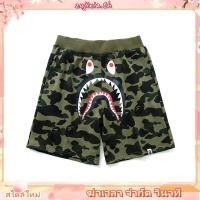 ราคา BAPE กางเกงขาสั้นลําลองผ้าฝ้ายพิมพ์ลายมีสไตล์ (48857912493)