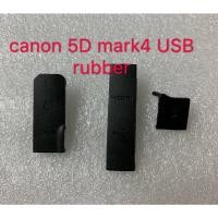 ราคา ยี่ห้อใหม่สําหรับ Canon EOS 5D4 5DIV 5D Mark IV USB ปลั๊กหนัง ฝาครอบด้านข้างยาง SLR กล้องซ่อมอุปกรณ์เสริม (48408801127)
