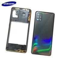 ราคา SAMSUNG ฝาหลังกรอบกลางสําหรับSamsung Galaxy A51 2020 A515Fแบตเตอรี่ด้านหลังกรณีพร้อมกระจกกล้องปุ่มปรับระดับเสียง (42409977552)