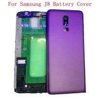 ราคา SAMSUNG ฝาครอบแบตเตอรี่ด้านหลังประตูด้านหลังกรณีสําหรับ ซัมซุง เจ8 เจ810 ฝาครอบแบตเตอรี่ที่มีกรอบกลางเลนส์กล้องโลโก้อะไหล่ซ่อม (43709977565)