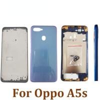 ราคา กรอบด้านหลังสําหรับ Oppo A5s กรอบจอแสดงผล LCD กลาง Bezel ด้านหลังแบตเตอรี่ฝาครอบประตูเลนส์กล้องปุ่มด้านข้าง (28239081589)