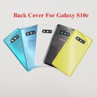 ราคา สําหรับ Samsung S10e ฝาหลังแบตเตอรี่กระจกด้านหลังสําหรับ Galaxy S10 E SM G9700 อะไหล่ amp กรอบเลนส์กล้อง (41259981124)