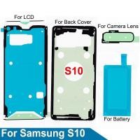 ราคา จอแสดงผล LCD ด้านหลังแบตเตอรี่กันน้ําสติกเกอร์กาวเทปกาวสําหรับ Samsung Galaxy S10 SM G9730 (42759985759)