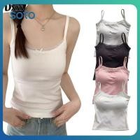 ราคา เสื้อสายเดี่ยวถักเข้ารูปสำหรับผู้หญิงสไตล์ Y2K ลำลอง สำหรับฤดูร้อน เสื้อครอปผ้าลูกไม้ถักสไตล์เกาหลีน่ารัก (49157160129)