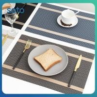 ราคา แผ่นรองจาน แผ่นรองจานสำหรับโต๊ะอาหาร แผ่นรองจาน PVC เช็ดทำความสะอาดได้ ทนทาน แผ่นรองจานสำหรับตกแต่งงานปาร์ตี้ในโรงแรมและบ้าน (43953448525)