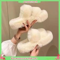 ราคา สลิปเปอร์ สลีปเปอร์ รองเท้าแตะแฟชั่นสไตล์เกาหลีสำหรับผู้หญิง วัสดุฟักกลิ้งนุ่ม สวมใส่ได้ทั้งฤดูใบไม้ร่วงและฤดูหนาว ปี 2024 (57208250729)