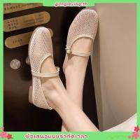 ราคา รองเท้าส้นแบนรองเท้าผู้หญิงรอบ นิ้วเท้า อ่อนนุ่ม เพียงผู้เดียว ตาข่ายสายคล้องคอแฟชั่น แมรี่ เจน ขนาด 35 40 (55257787128)