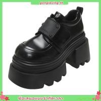 ราคา รองเท้าเสริมส้น รองเท้าหนัง รองเท้าอ็อกซ์ฟอร์ด สูง10cm size34 39 พรีออเดอร์ (47508271011)