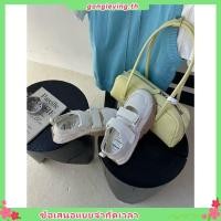 ราคา รองเท้าแมรี่เจนทรงสปอร์ต สีเงินเมทัลลิกหนังนิ่ม ไซส์40 (45257807156)