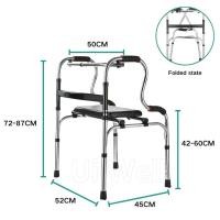 ราคา UiiWell Walker วอร์คเกอร์ ไม้เท้า พับได้ 4 ขา ที่หัดเดินอลูมิเนียม walker ตัว E ช่วยพยุง กายภาพ หัดเดิน พยุงตัว ผู้สูงอา (28166325698)