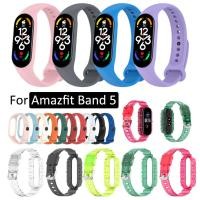 ราคา สําหรับสาย Amazfit Band 5 สายเย็นใสซิลิโคนคลาสสิก TPU สายสมาร์ทวอทช์แบบนุ่ม (22256622502)