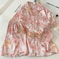 ราคา ชุดนอนแขนสั้น กางเกงขาสั้น ลายผีเสื้อหวาน พร้อมคาร์ดิแกนผ้าไหม สไตล์จำลอง สำหรับใส่อยู่บ้านของผู้หญิง (43622218437)