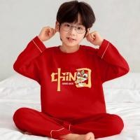 ราคา ชุดนอนเด็กตรุษจีน คอกลม แขนยาว เหมาะสำหรับทั้งเด็กชายและเด็กหญิง (47155375511)