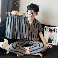 ราคา ชุดนอนเด็ก พร้อมกางเกงขายาว และแขนสั้น ทำจากผ้าฝ้าย เมฆ สไตล์ชุดเลานจ์ ขนาดสำหรับเด็กโต (51158006252)