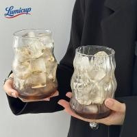 ราคา แก้วกาแฟกระจกลายริ้วท้องคลื่นใส 530ml สไตล์อินส์ แก้วกาแฟไอซ์ ชาเย็น น้ำอัดลม (50058769795)