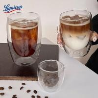 ราคา แก้วสองชั้น แก้วกาแฟ แก้วใสกันร้อน 250ml 350ml 450ml สไตล์มินิมอล แก้วน้ำชา แก้วน้ำผลไม้ (41829996630)
