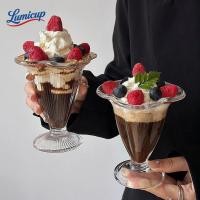 ราคา ถ้วยแก้วไอศกรีมทรงดอกไม้ มีฐาน แก้วของหวาน ซันเดย์ กาแฟ ดีไซน์หรู สไตล์คาเฟ่ (53558532517)