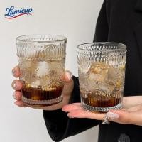 ราคา แก้วกาแฟเย็นลายดอกสไตล์วินเทจ แก้ววิสกี้ ค็อกเทล น้ำผลไม้ อุปกรณ์บาร์สุดหรูถ่ายรูปสวย (56708551468)